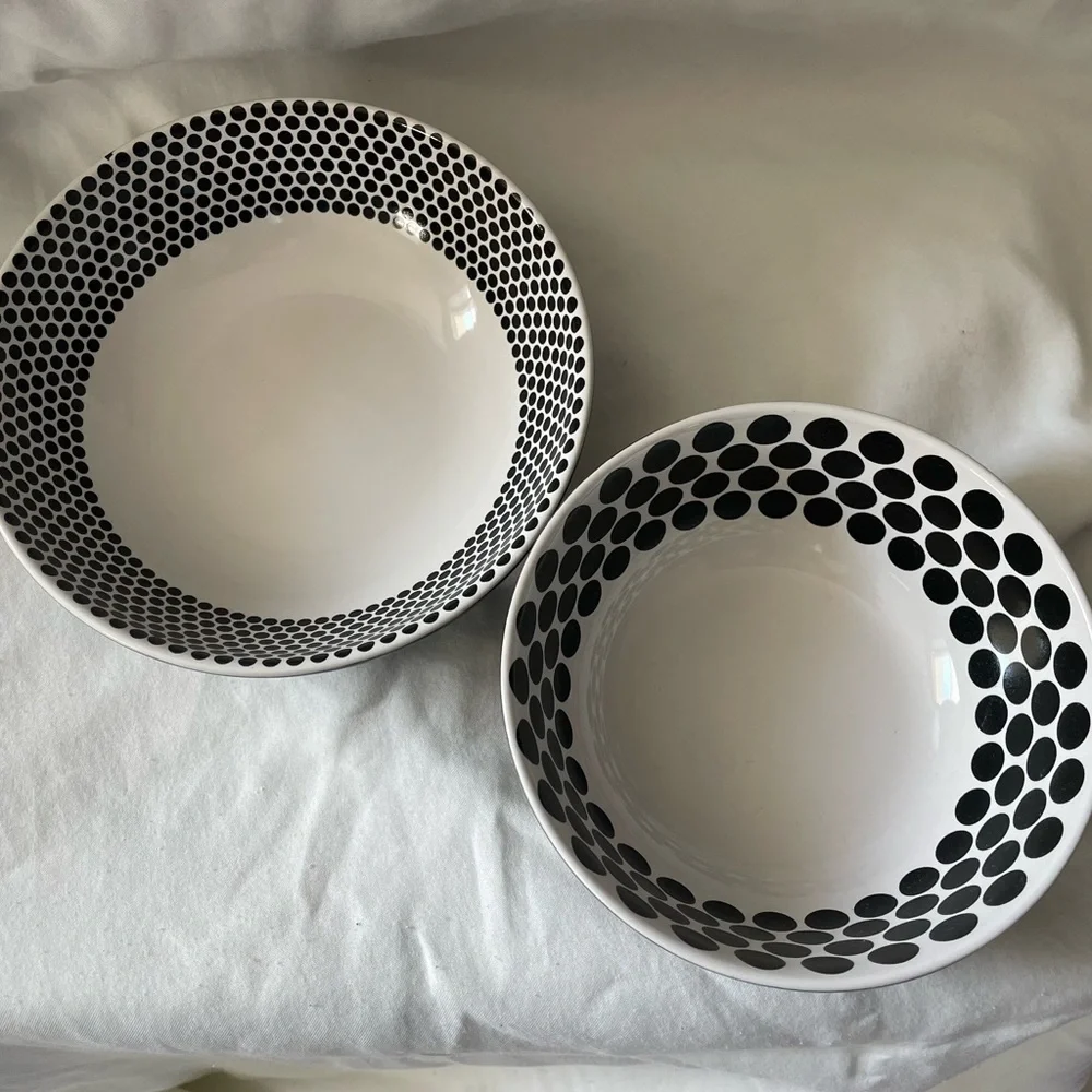 IKEA Black Ceramic Bowls- set of 2